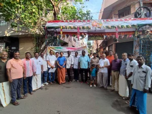 சென்னை இராயபுரம் தம்பு லைன், மாரியம்மன் கோவில் தெரு அசோசியேஷன் சார்பாக நடைபெற்ற பொங்கல் விழா நிகழ்ச்சியில் சிறப்பு அழைப்பாளராக கலந்து கொண்ட போது..