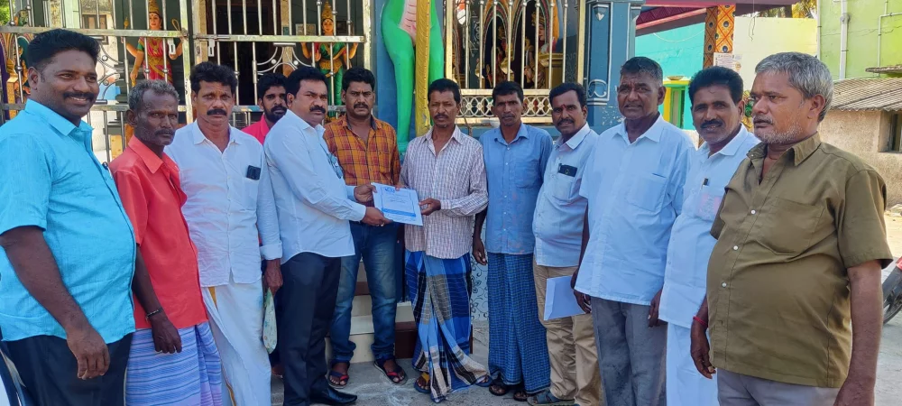 பரதவர் முன்னேற்றப் பேரவை சார்பாக முனைவர் தி.முத்து கண்ணப்பர் படைப்பான சங்க இலக்கியத்தில் நெய்தல்நிலம் நூல் வெளியீட்டு விழாவிற்கு செங்கல்பட்டு மாவட்டத்தில் உள்ள அனைத்து மீனவர் கிராமங்களுக்கும் அழைப்புக் கொடுக்கப்பட்டு நிகழ்ச்சிக்கு வருமாறு அழைத்த போது.