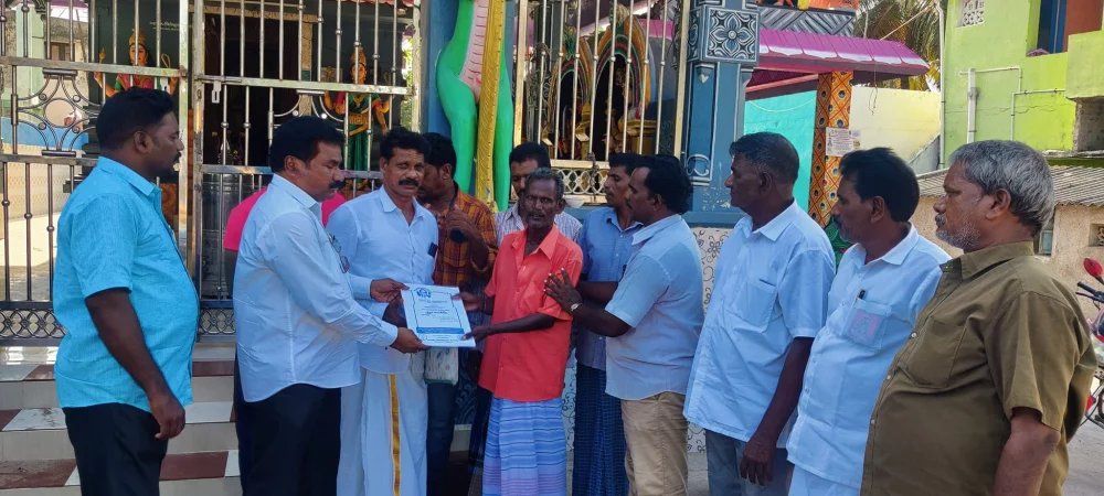 பரதவர் முன்னேற்றப் பேரவை சார்பாக முனைவர் தி.முத்து கண்ணப்பர் படைப்பான சங்க இலக்கியத்தில் நெய்தல்நிலம் நூல் வெளியீட்டு விழாவிற்கு செங்கல்பட்டு மாவட்டத்தில் உள்ள அனைத்து மீனவர் கிராமங்களுக்கும் அழைப்புக் கொடுக்கப்பட்டு நிகழ்ச்சிக்கு வருமாறு அழைத்த போது.