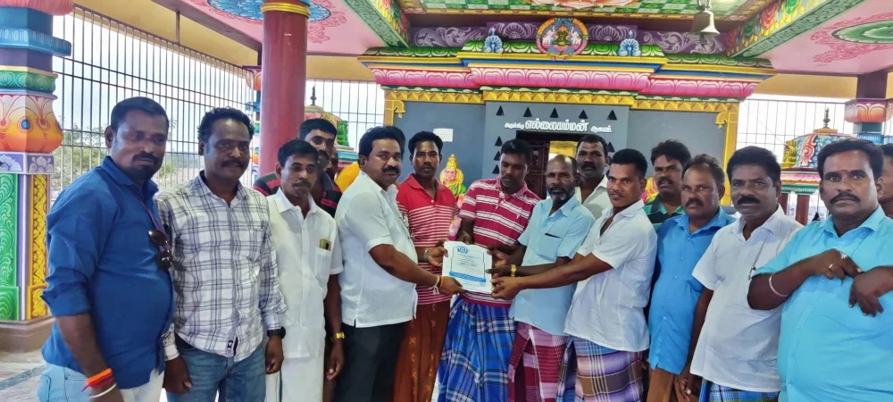 பரதவர் முன்னேற்றப் பேரவை சார்பாக முனைவர் தி.முத்து கண்ணப்பர் படைப்பான சங்க இலக்கியத்தில் நெய்தல்நிலம் நூல் வெளியீட்டு விழாவிற்கு செங்கல்பட்டு மாவட்டத்தில் உள்ள அனைத்து மீனவர் கிராமங்களுக்கும் அழைப்புக் கொடுக்கப்பட்டு நிகழ்ச்சிக்கு வருமாறு அழைத்த போது.