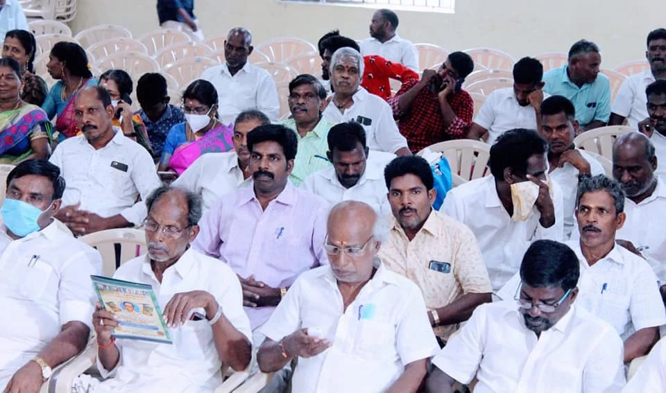 04/06/2022 அன்று பரதவர் முன்னேற்ற பேரவை சார்பாக செங்கல்பட்டு மாவட்டம் ECR கல்பாக்கம் அடுத்த காத்தான்கடை பகுதியில் என்கேபி மஹாலில் நடை பெற்ற முனைவர் தி. முத்து கண்ணப்பர் அவர்களுடைய சங்க இலக்கியத்தில் நெய்தல் நிலம் நூல் வெளியீட்டு விழாவின்போது.