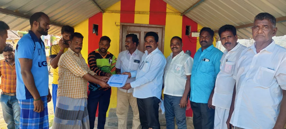 பரதவர் முன்னேற்றப் பேரவை சார்பாக முனைவர் தி.முத்து கண்ணப்பர் படைப்பான சங்க இலக்கியத்தில் நெய்தல்நிலம் நூல் வெளியீட்டு விழாவிற்கு செங்கல்பட்டு மாவட்டத்தில் உள்ள அனைத்து மீனவர் கிராமங்களுக்கும் அழைப்புக் கொடுக்கப்பட்டு நிகழ்ச்சிக்கு வருமாறு அழைத்த போது.