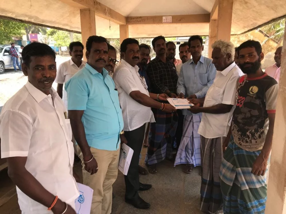 பரதவர் முன்னேற்றப் பேரவை சார்பாக முனைவர் தி.முத்து கண்ணப்பர் படைப்பான சங்க இலக்கியத்தில் நெய்தல்நிலம் நூல் வெளியீட்டு விழாவிற்கு செங்கல்பட்டு மாவட்டத்தில் உள்ள அனைத்து மீனவர் கிராமங்களுக்கும் அழைப்புக் கொடுக்கப்பட்டு நிகழ்ச்சிக்கு வருமாறு அழைத்த போது.