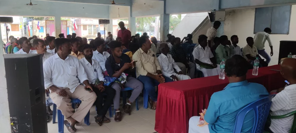 உய்யாலிகுப்பம் மீனவர் கூட்டுறவு சங்கம் நடத்தும் 71-வது தொடக்கவிழாவில் சிறப்பு விருந்தினராக கலந்து கொண்டப்போது.