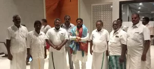 ராமநாதபுரம் மாவட்டம் பாம்பன் பரதவர் முன்னேற்றப் பேரவையின் நிர்வாகிகளும் உறுப்பினர்களும் தலைவர் டாக்டர்.எம்.டி தயாளன்பரதவர் அவர்களின் ஆணைக்கிணங்க ராமேஸ்வரத்திற்கு வருகை புரிந்திருக்கும் மரியாதைக்குரிய திரு.ஆனந்த் சாகு அவர்களை வரவேற்று வாழ்த்து தெரிவித்தோம்