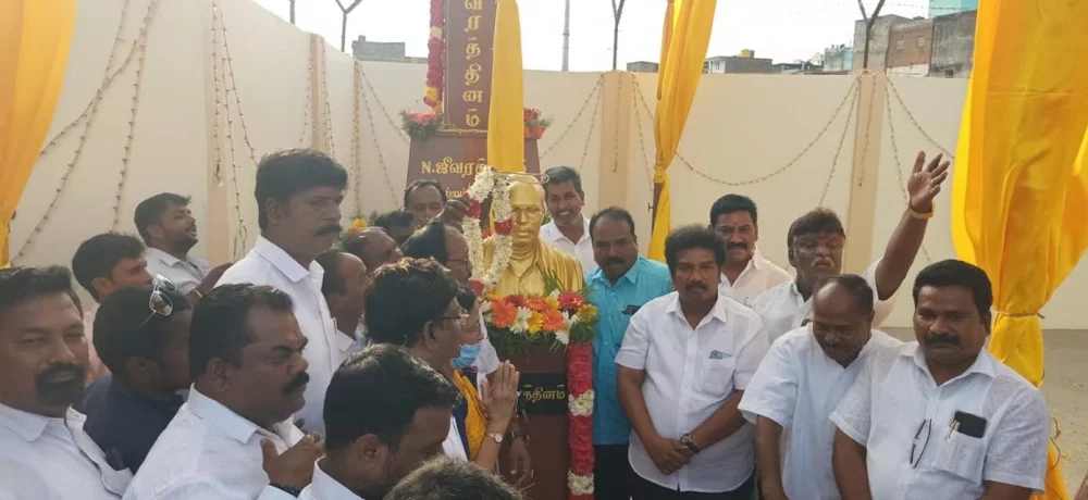 என்.ஜீவரத்தினம் அவர்களுடைய நினைவிடத்தை ஆர்.கே.நகர் சட்டமன்ற உறுப்பினர் ஜே.ஜே.எபிநேசர் அவர்கள் தன்னுடைய தொகுதி மேம்பாட்டு நிதியிலிருந்து 10 லட்சம் ரூபாய் செலவில் புதுப்பித்து 26/03/2023 அன்று மாலை திறப்பு விழா செய்தார்கள்.