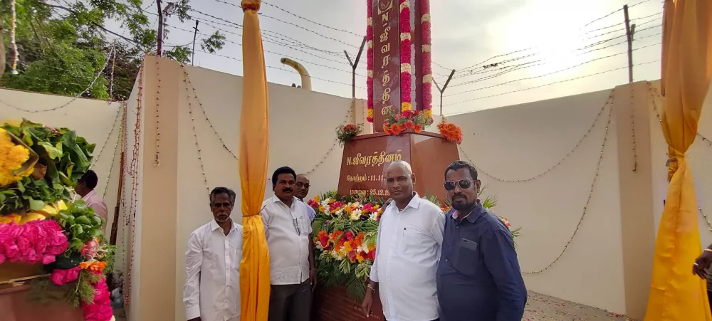 என்.ஜீவரத்தினம் அவர்களுடைய நினைவிடத்தை ஆர்.கே.நகர் சட்டமன்ற உறுப்பினர் ஜே.ஜே.எபிநேசர் அவர்கள் தன்னுடைய தொகுதி மேம்பாட்டு நிதியிலிருந்து 10 லட்சம் ரூபாய் செலவில் புதுப்பித்து 26/03/2023 அன்று மாலை திறப்பு விழா செய்தார்கள்.