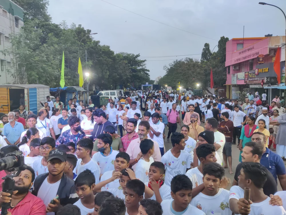 07/01/2024 சென்னை இராயபுரத்தில் டாக்டர் சரத்ராஜ் ஜெயச்சந்திரன் தலைமையில் போதை தடுப்பு விழிப்புணர்வு மாரத்தான் போட்டி நடைபெற்று அதில் பங்கு பெற்றப்போது..