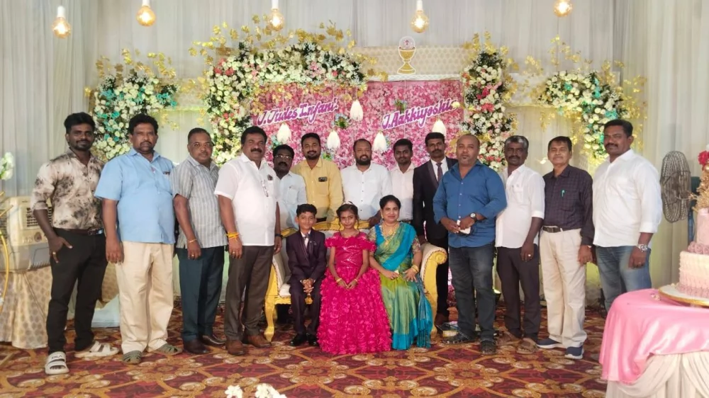 25-05-2025  இந்திய மீனவர் சங்கத்தின் தூத்துக்குடி மாவட்ட தலைவர் சேசு ராஜா அவர்களின் இல்ல முதல் திரூ விருந்து நிகழ்ச்சி