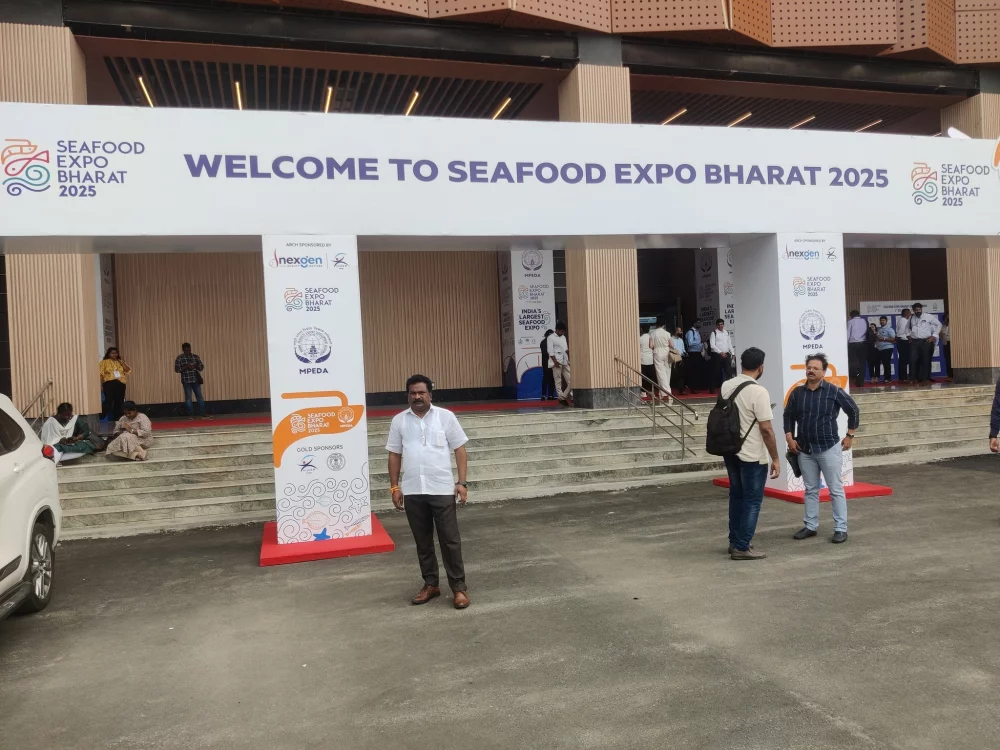 Seafood expo Bharat 2025 இல் கலந்து கொண்டு பங்களிப்பு செலுத்திய தருணம்.
