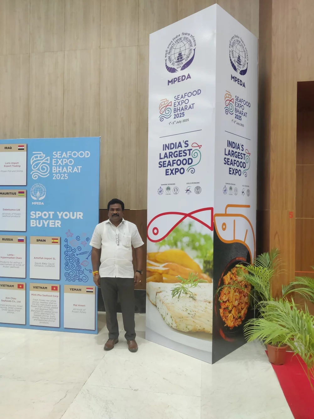Seafood expo Bharat 2025 இல் கலந்து கொண்டு பங்களிப்பு செலுத்திய தருணம்.