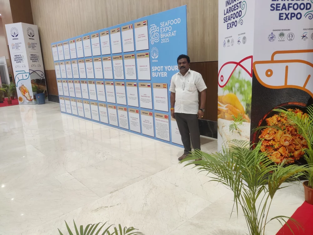 Seafood expo Bharat 2025 இல் கலந்து கொண்டு பங்களிப்பு செலுத்திய தருணம்.