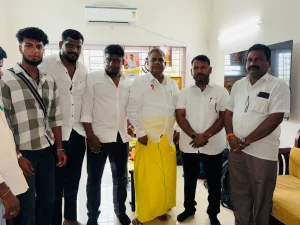 தமிழக வெற்றி கழகத்தின் முக்கிய தலைவர்களை சந்தித்தப் போது.